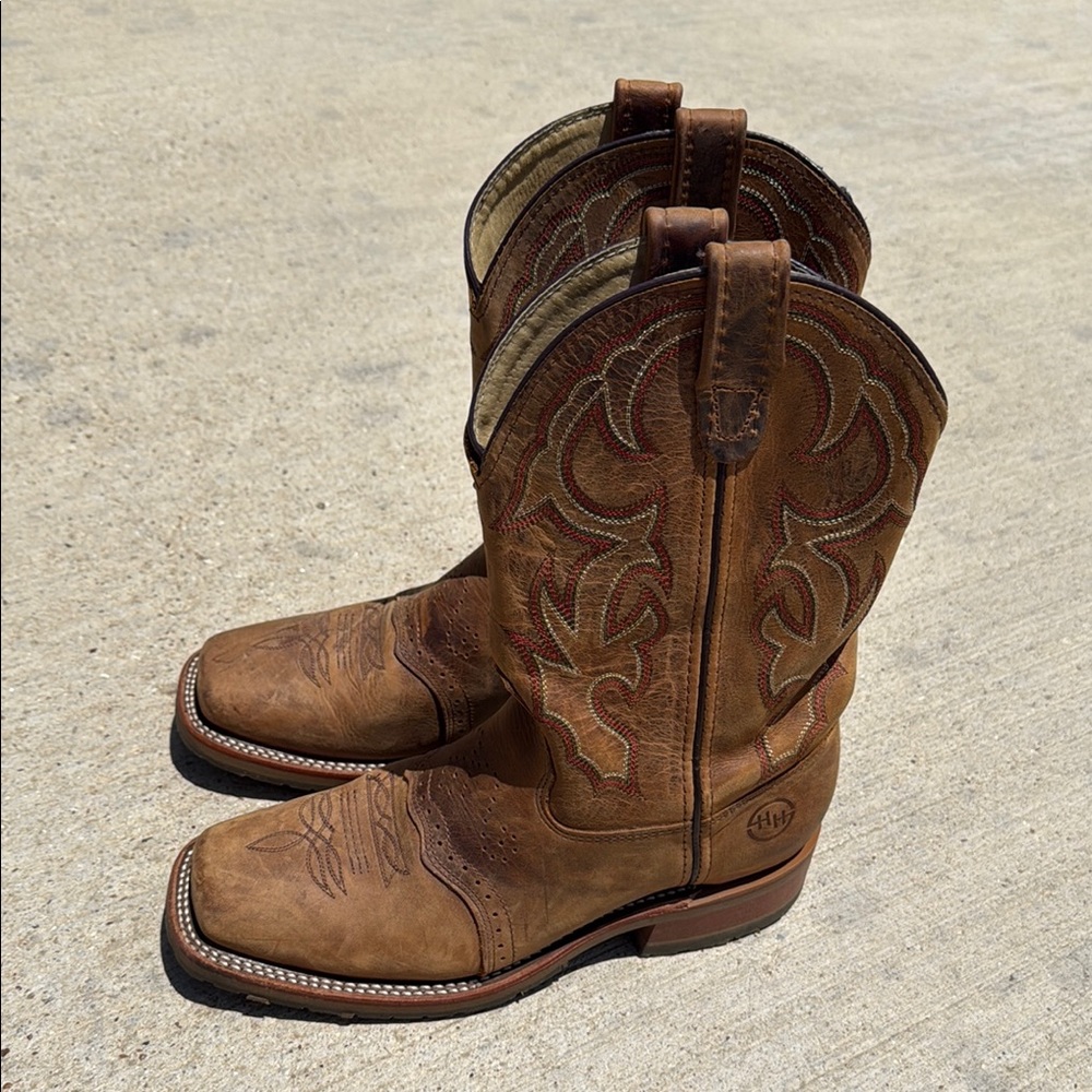 Double H Tan Western Boots